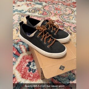 Sperry women's Blue and Tan Sneakers